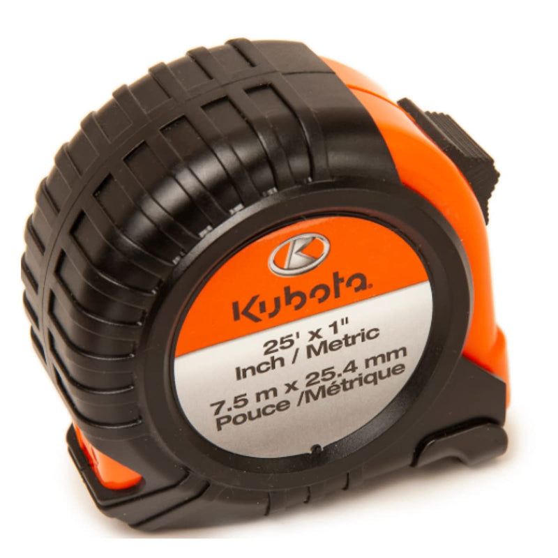 Kubota 25 Foot Dual Rule Measuring Tape- Inches and Centimeters