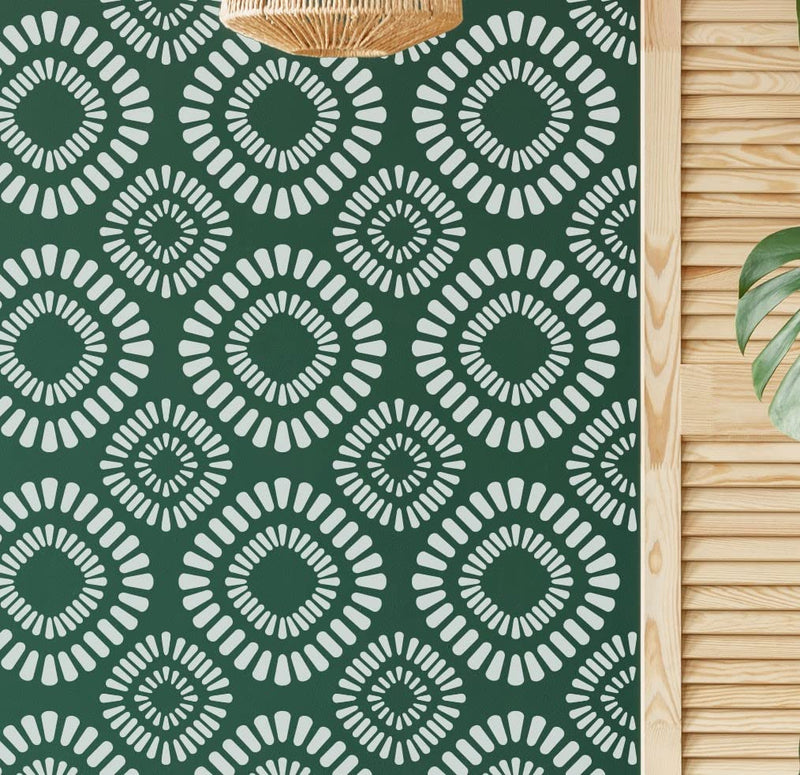 STENCILOGY® / Asi - 24" x 38" XL Wall Stencil, Large Floral Wall Stencil Pattern, Large Allover Wall Stencils for Painting, Stencils for Walls, Flower Leaf Stencils