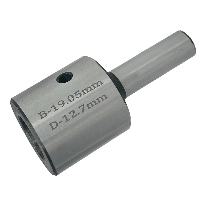 Annular Cutter 1/2" Shank Tool Steel Holder (Hard & Ground) with Lock Screw- Accepts/Suit 19 mm Shank rota broaches (OAL - 75 mm)
