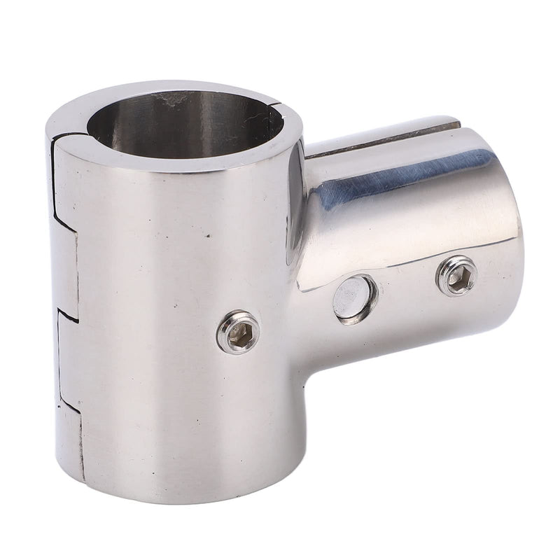 Boat Railing Hardware, Detachable Stainless Steel Boat Rail Fittings Boat Handrail Fitting Tee Stainless Steel Boat 90°Tube Fitting Boat Deck Handrail Marine Fitting Boat Rails