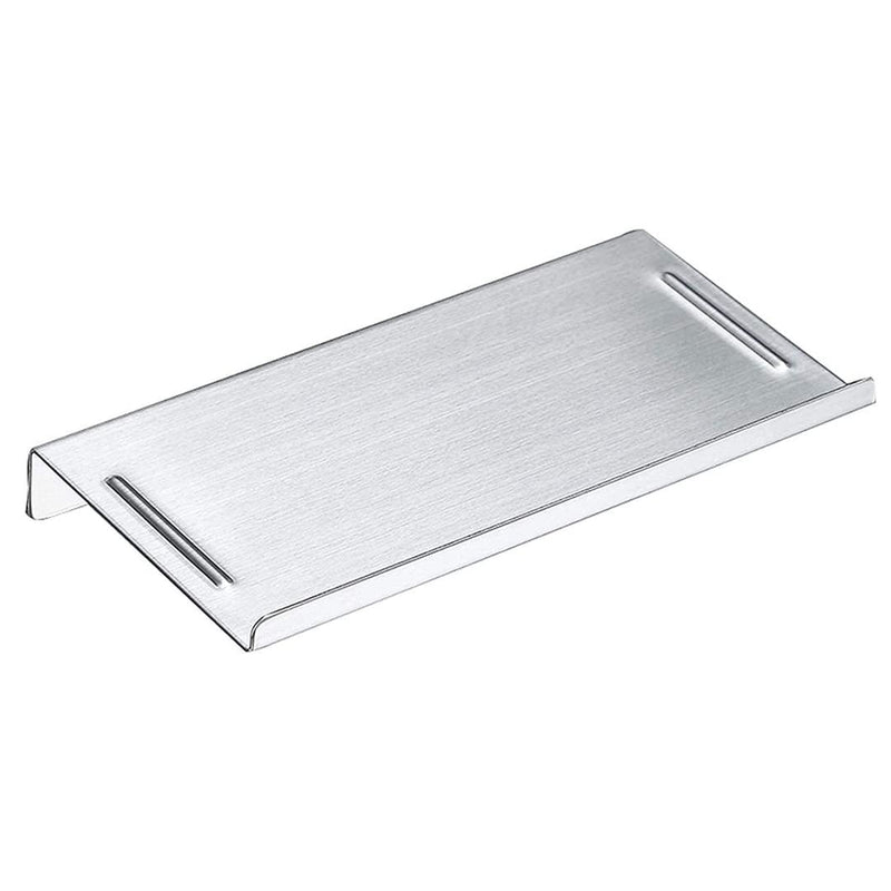 Bathroom Small Cell Phone Shelf Stainless Steel Anti-Slip Phone Holder Stand Wall Mounted for Small Speaker Smartphone Baby Wipes, Brushed