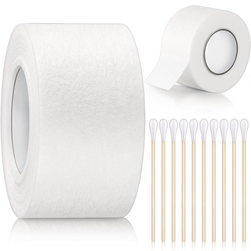 1 Inch x 30 Feet Ear Tape for Dogs and 4 Inch Bamboo Buds Non Woven Dog Ear Forms Cotton Dog Ear Swabs Self Adhesive Doberman Ear Support Bamboo Handle Ear Buds for Dogs Dog Ear Care Kit for Cat Dog - PawsPlanet Australia