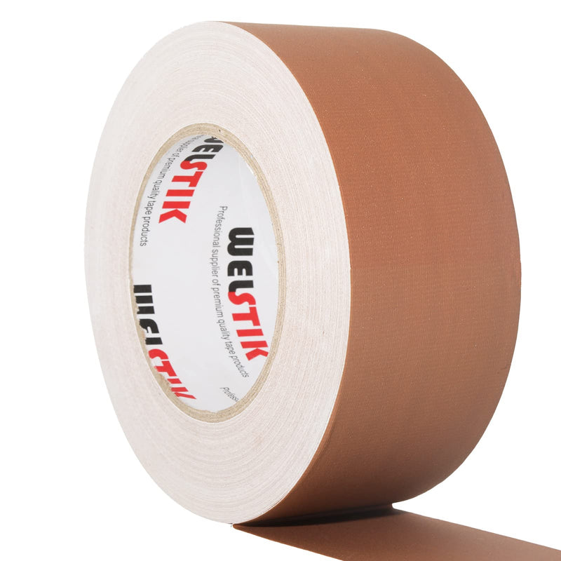 WELSTIK Premium Grade Brown Gaff Tape 2 Inch, Heavy Duty Gaffer Tape, Non-Reflective, Multipurpose, 2Inches x 45 Yards, Easy to Rip,No Residue 2 Inches x 45 Yards