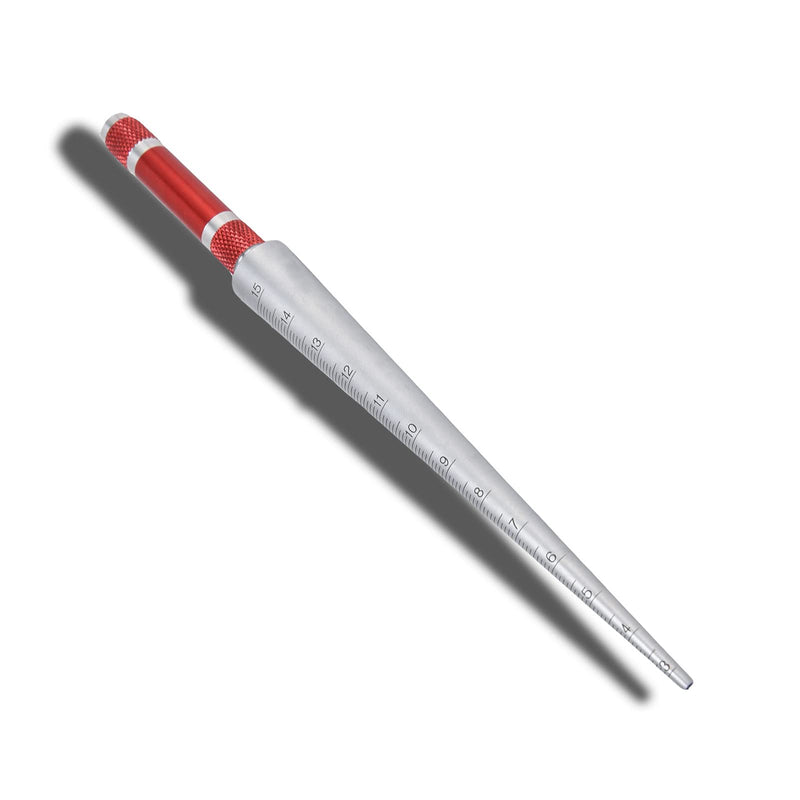 Feeler Gauge, Welding Gap Gauge & Taper Inspection Tool, 3-15mm Stainless Steel Conical Taper, High Precision, for Industrial Inner Diameter, Weld Measurement and Bore Gauging