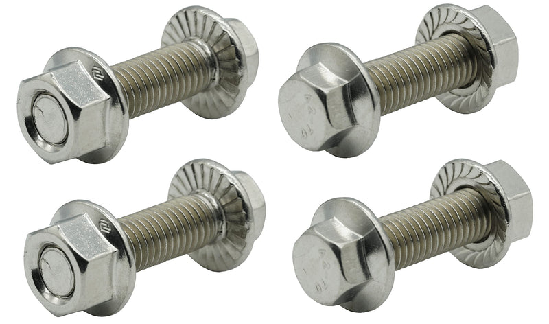 Stainless Steel Flange Screws, Flange Bolts, Exhaust Manifold Hardware Kit (Bolts&Nuts) M10X1.5-35mm (4-Pack)