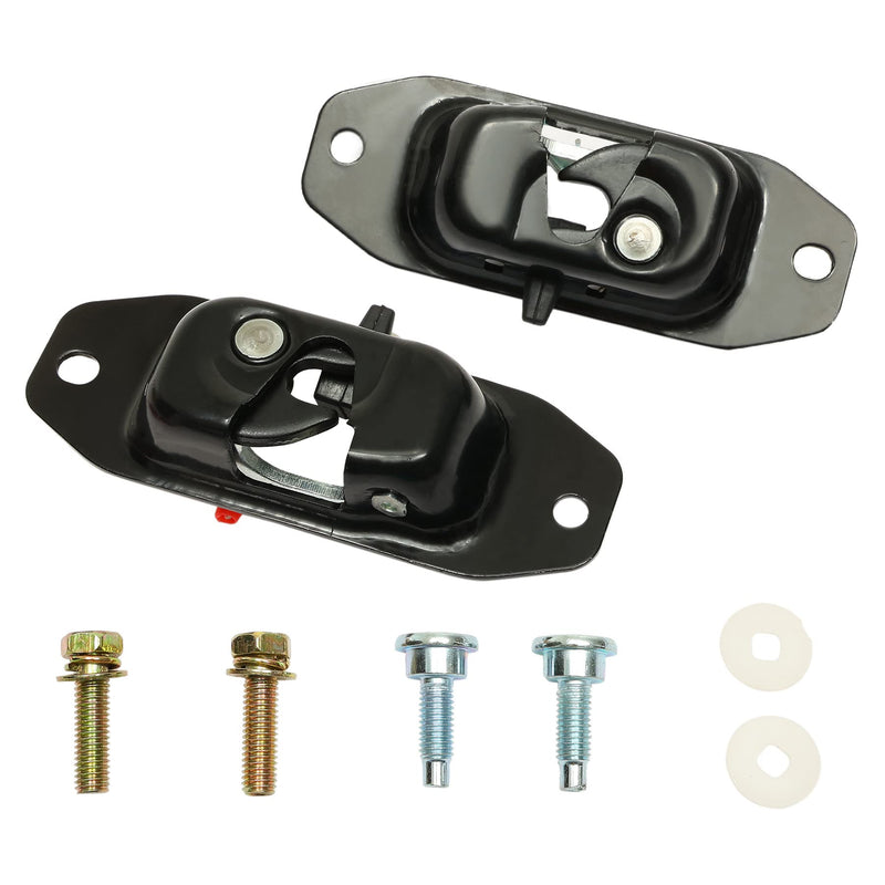 Gledewen Tailgate Latch Kit, Compatible with 2007-2018 Chevy Silverado & GMC Sierra 1500 2500 3500 HD, Rear Left Driver & Right Passenger Liftgate Key Latch, with Tail Gate Striker Bolts 2pcs Tailgate Latch Kit