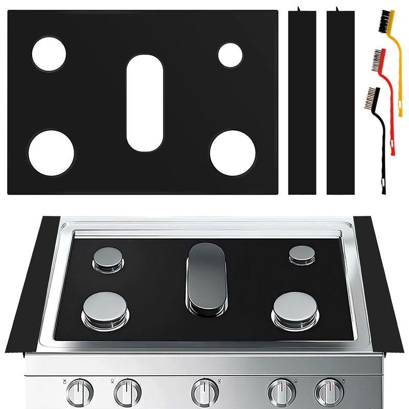 Stove Cover Gas Stove Top Burner Covers Protectors for Samsung Gas Range Stove Mat Protector Reusable,Oven Liners Mat Gas Range Protectors Covers,Non-Stick Washable Keep Stove Clean Stove Guard stove cover 24.29"*16.26"