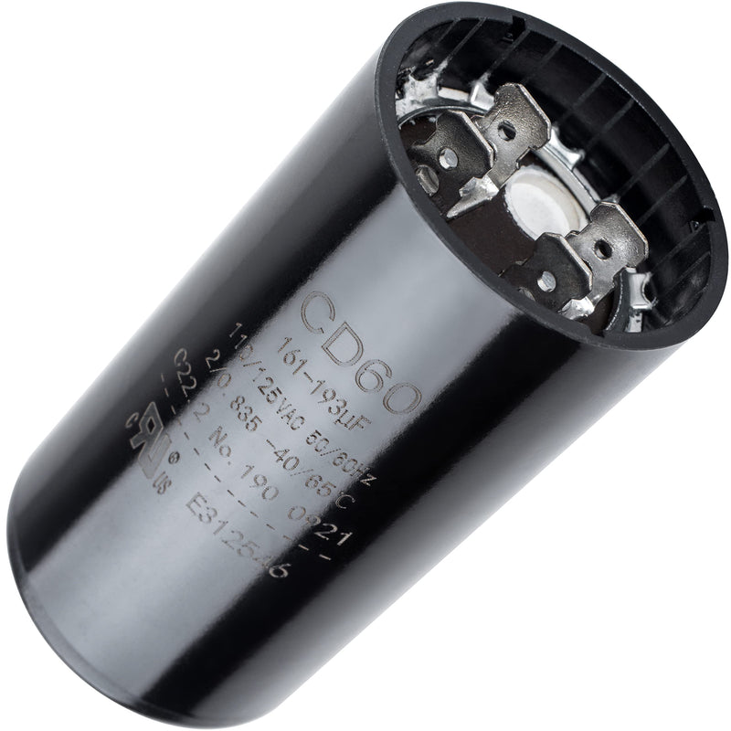 BlueStars Upgraded Version 161-193 uf/MFD 125 VAC ±20% 50/60 Hz CD60 Round Motor Well Pump Start Capacitor Replacement Part - Exact Fit for Air-Conditioners, Heat Pumps - Lifetime Up to 30.000 Hours 110-125 VAC 161-193 MFD - NewNest Australia
