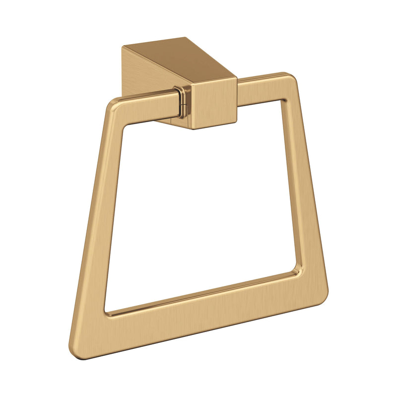 Amerock BH36002CZ | Champagne Bronze Towel Ring | 6-13/16 inch (173 mm) Width Towel Holder | Blackrock | Hand Towel Holder for Bathroom Wall | Small Kitchen | Bath Accessories