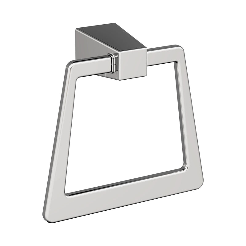 Amerock BH3600226 | Chrome Towel Ring | 6-13/16 inch (173 mm) Width Towel Holder | Blackrock | Hand Towel Holder for Bathroom Wall | Small Kitchen | Bath Accessories