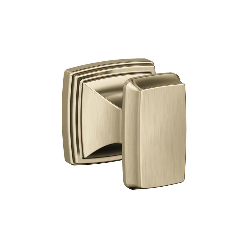 Amerock BH36030BBZ | Golden Champagne Single Robe Hook | 2-5/16 inch (59 mm) Length Towel Holder | Revitalize | Towel Hook for Bathroom | Bathroom Hardware | Bath Accessories