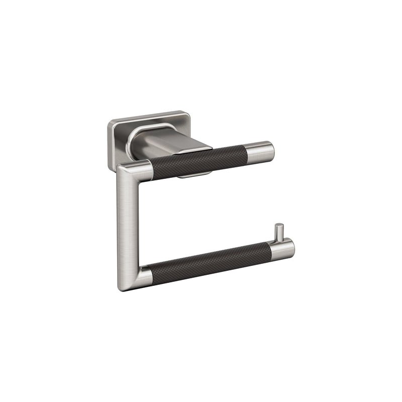 Amerock BH26617G10ORB | Brushed Nickel/Oil-Rubbed Bronze Single Post Toilet Paper Holder | 5-7/8 in. (149 mm) Toilet Tissue Holder | Esquire | Bath Tissue Holder | Bath Hardware | Bath Accessories
