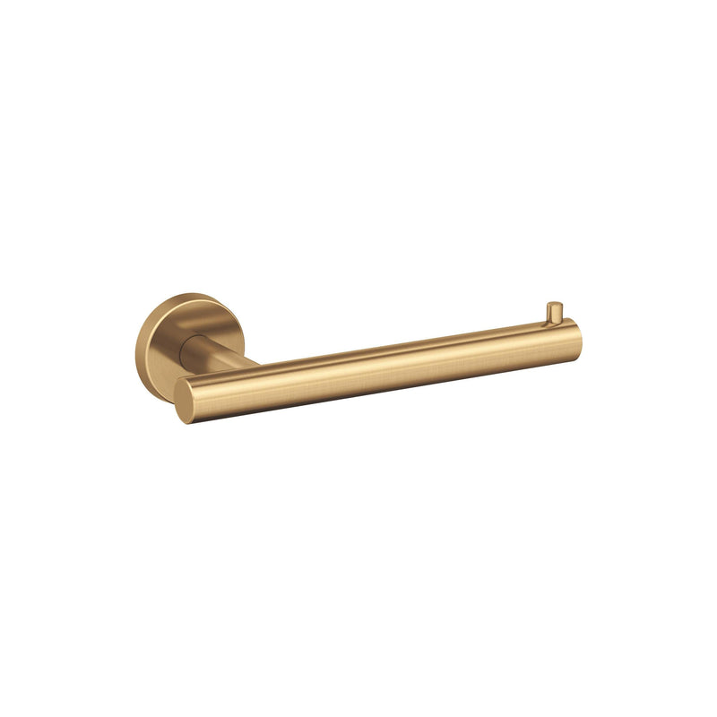 Amerock BH26540CZ | Champagne Bronze Single Post Toilet Paper Holder | 7-1/4 inch (184 mm) Length Toilet Tissue Holder | Arrondi | Bath Tissue Holder | Bathroom Hardware | Bath Accessories