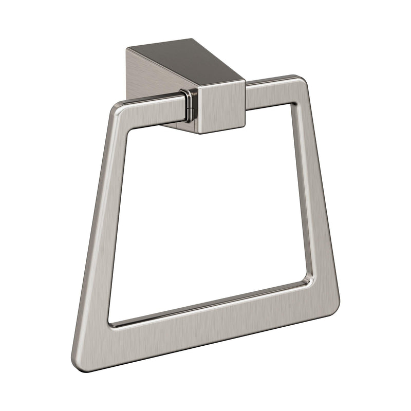 Amerock BH36002G10 | Brushed Nickel Towel Ring | 6-13/16 inch (173 mm) Width Towel Holder | Blackrock | Hand Towel Holder for Bathroom Wall | Small Kitchen | Bath Accessories