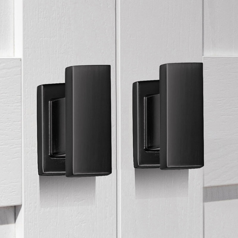 10 Pack Square Matte Black Cabinet Knobs Black Drawer Dresser Knobs Cabinet Handles for Cupboard Closet Bathroom Kitchen Cabinet Hardware,Solid Zinc Alloy Single Hole 10 Pack