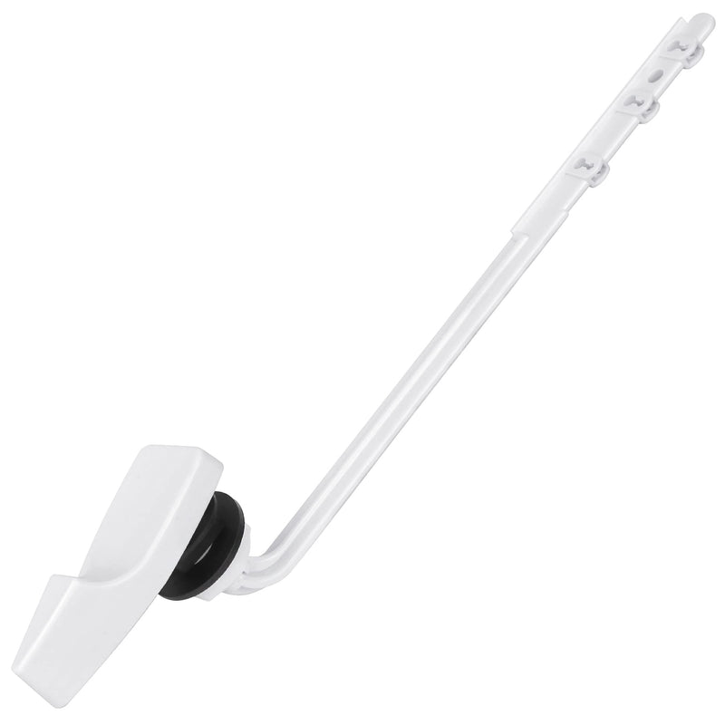 Lydia's Deal Toilet Handle Replacement Kit, Universal Front Mount Toilet Tank Flush Lever Replacement Handle, Toilet Tank Trip Lever, Easy to Install, Toilet Repair Kit, White Plastic Front Mount-2