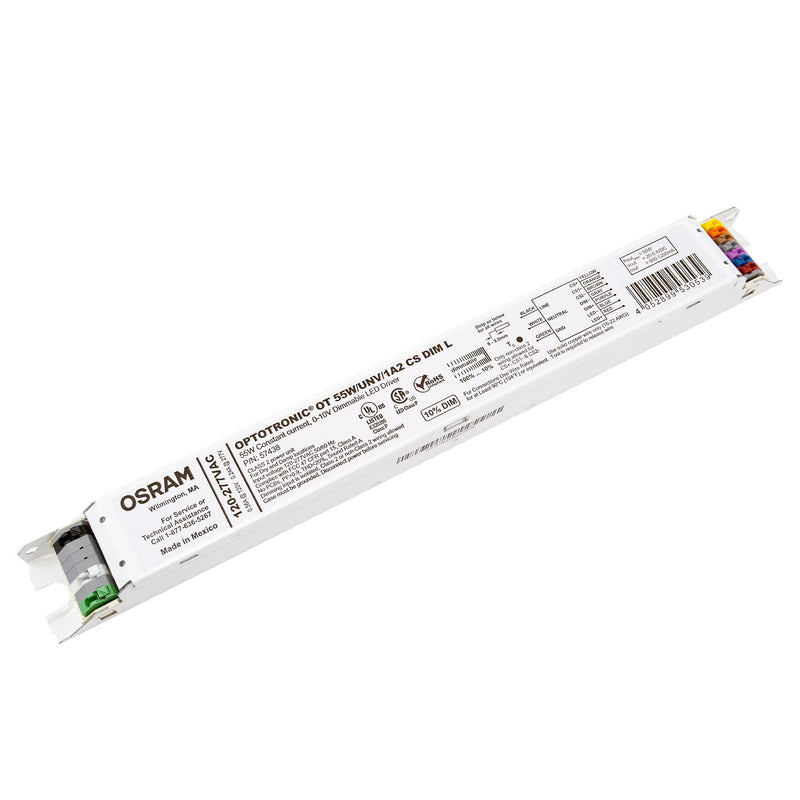 Osram 57438 Optotronic 55W 120/277V AC 50/60Hz Constant Current Dimmable LED Driver OT 55W/UNV/1A2 CS DIM L (2743WM)