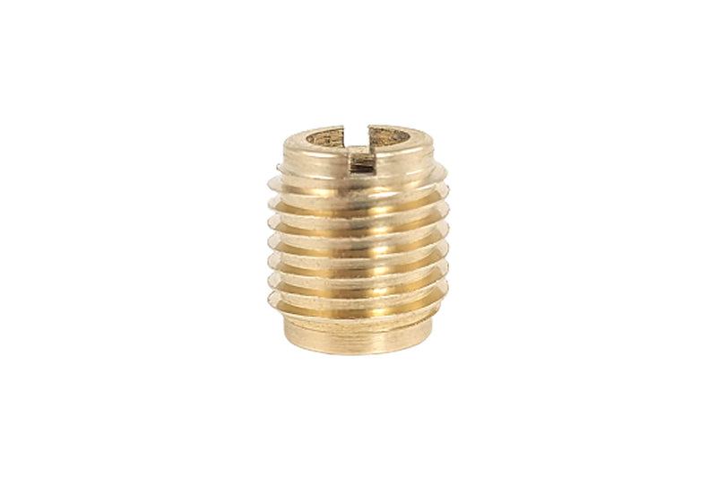 Taytools 100 Pieces 1/4-20 Threaded Inserts Solid Brass for Hardwoods, Softwoods, Plywood and Composites Knife Threads (1/4-20, 100)