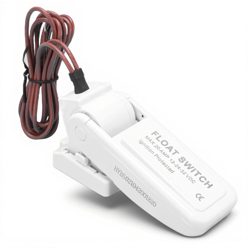 Bilge Pump Float Switch, Automatic Boat Bilge Pump Float Switch, Not Leaking Float Switch Stable Durable for Bottom Of the Cabin | Water Level Sensing ABS Sealed Leakproof Switch for Cabin Bottom Drainage