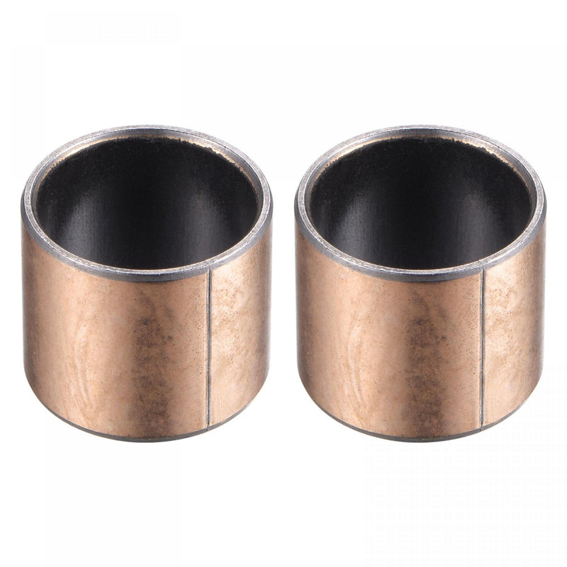 uxcell Sleeve Bearing 20mm Bore 23mm OD 20mm Length Plain Bearings Wrapped Oilless Bushings 2pcs 20x23x20mm