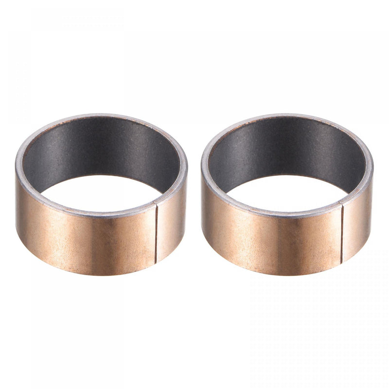 uxcell Sleeve Bearing 24mm Bore 27mm OD 12mm Length Plain Bearings Wrapped Oilless Bushings 2pcs 24x27x12mm
