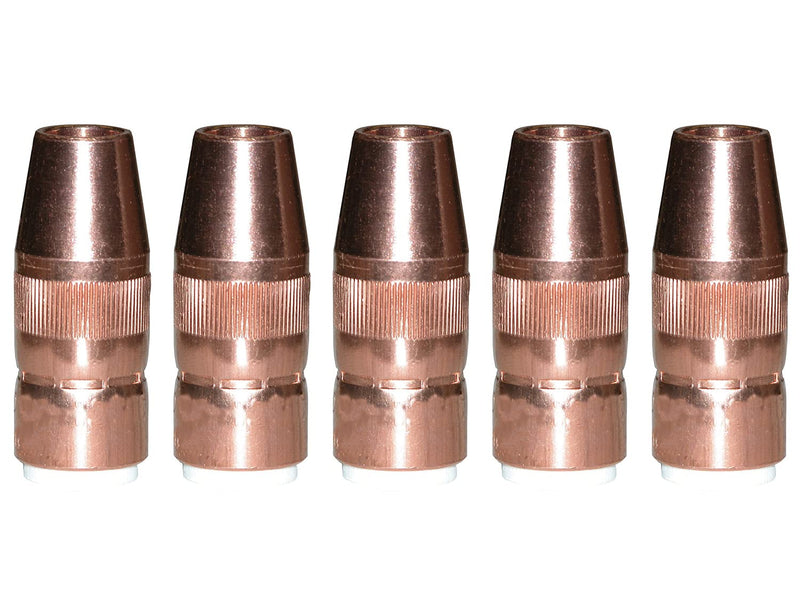 5-PK NS-1218C Nozzle Centerfire Slim 1/2" 1/8" Recess Copper For Bernard G-Gun