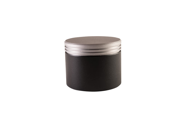 Min-E-Vault Storage Container - Aluminum - EDC Storage - Tools - Herbs - Medications - Vitamins - Rings - Small Valuables (Black) Black