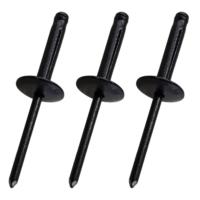 60 Pcs Aluminum Blind Rivets, 3/16” x 3/4" Pop Rivets Assortment, Black 3/16” x 3/4"