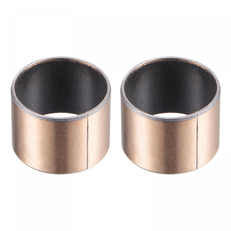 uxcell Sleeve Bearing 18mm Bore 20mm OD 15mm Length Plain Bearings Wrapped Oilless Bushings 2pcs 18x20x15mm