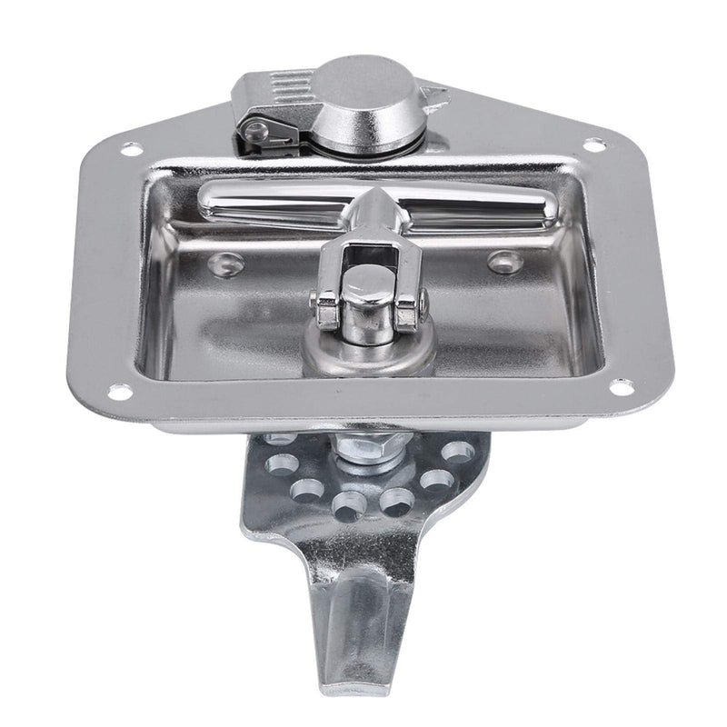 Tool Box Latch, Stainless Steel T-Handle Latches Tool Box Locks with Keys and Gasket Folding T-Handles Latch Heavy Duty Flush Mount Handle Latch for RV, Camper,Toolbox,Truck Trailer