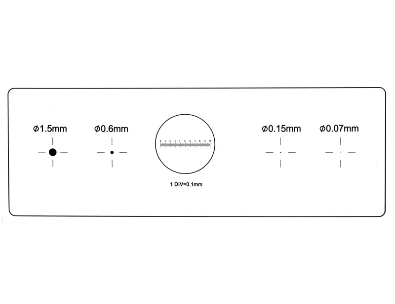 Microscope Calibration Ruler Slide,4-Scales and 0.1mm Line Resolution,Microscope Calibration Grid/Microscope Camera Calibration Slide/Microscope Reticle/Micrometer Ruler for Microscope