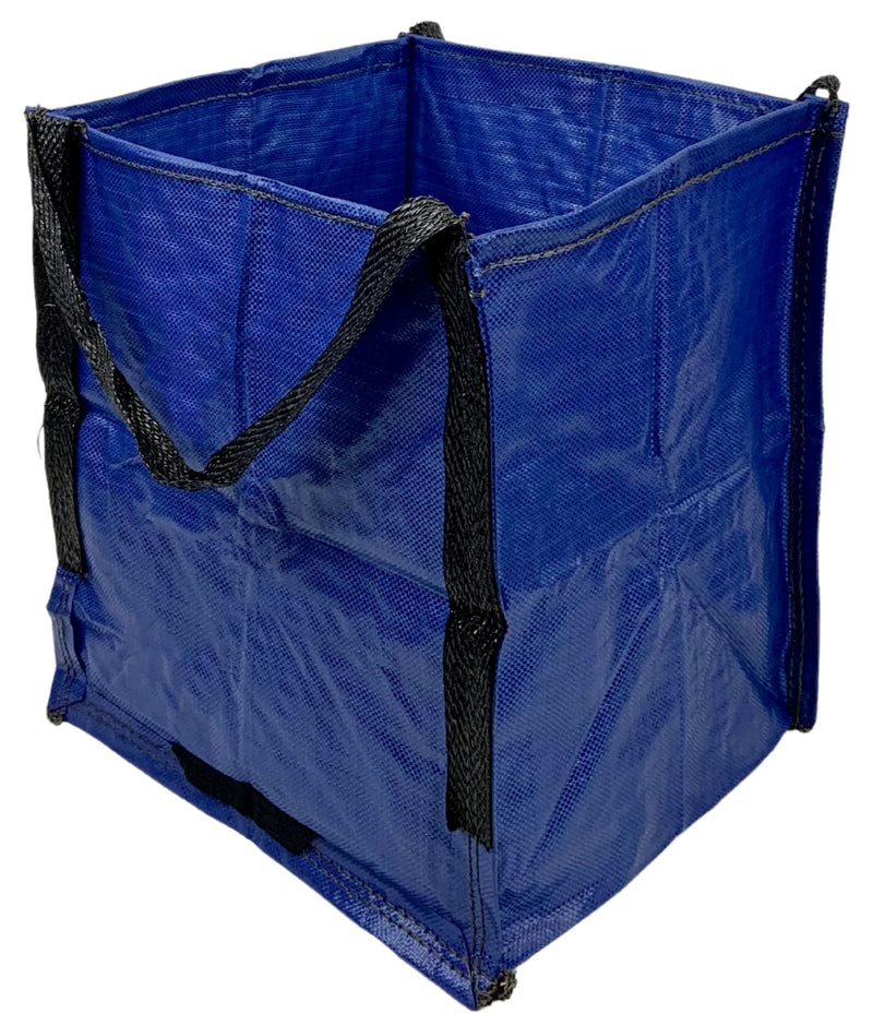 DURASACK Heavy Duty Storage Tote Bag 22-Gallon Rugged Woven Polypropylene Moving Bag, Reusable Self-Standing Design, Holds up to 500 Pounds, Single, Blue, 16 x 16 x 19 inches