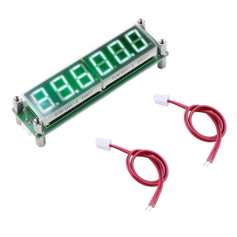 Signal Frequency Counter, High Resistance LED Display Digital Cymometer Tester Double Button Control Measurement Modules Accessories Brightness Adjustable 1MHz to1000MHz PLJ 6LED H (Green Font)