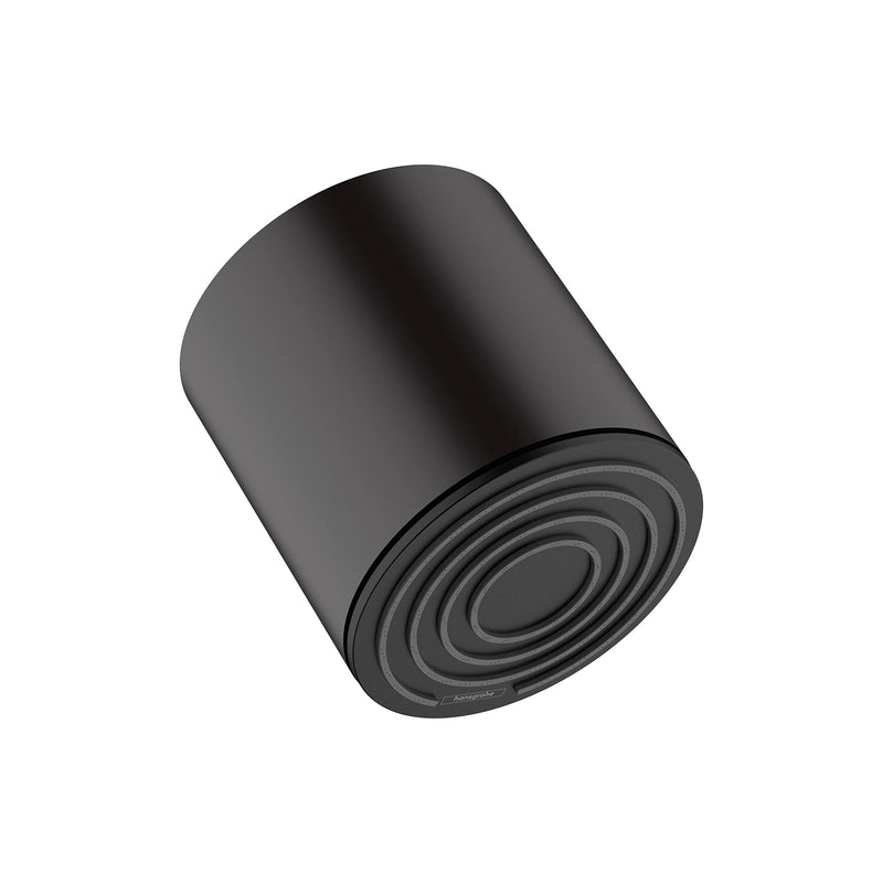 hansgrohe Pulsify S 4-inch Modern Showerhead 1-Spray PowderRain with QuickClean in Matte Black, 24131671, 2.5 GPM