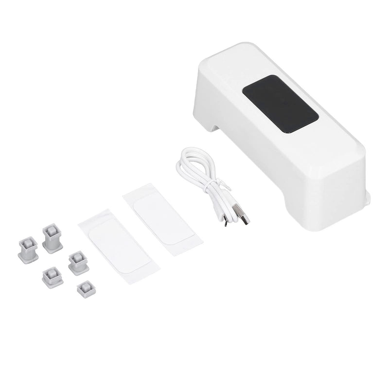 Touchless Toilet Flush, External Infrared Automatic Sensor Toilet Flusher 0.25S Induction Automatic Touchless Toilet Flusher Hands Toilet Flushing Kit(white) Toilet Flush Valves