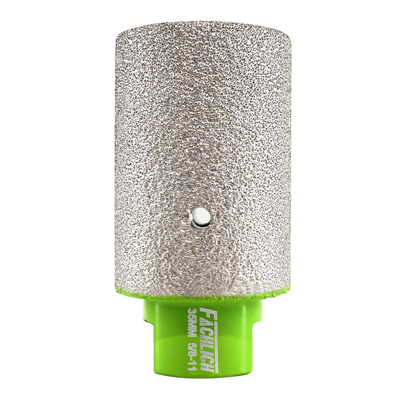 Diamond Finger Bit 1-3/8" Granite Milling Bit 35mm for Enlarging and Shaping or Round Bevel Existing Holes in Porcelain Hard Ceramic Granite and Marble