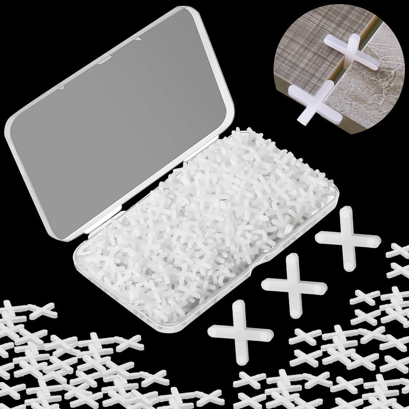 500 Pieces Wide Tile Spacers Tiles Leveler Spacers Replaceable Tile Levelers Wall Floor Cross Spacers for Ceramic Tile and Stone Installation (1/16 Inch) 1/16 Inch