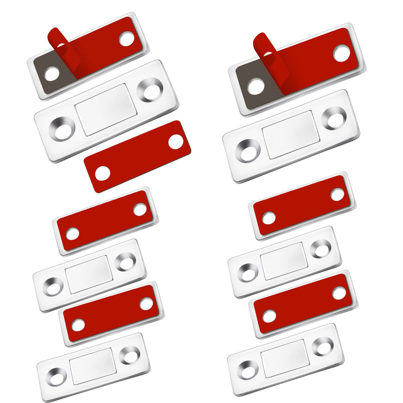 Cabinet Magnetic Catch 6 Pack Ultra Thin Cabinet Door Magnetic Catch with Screws Drawer Magnet Latch Magnetic Closures for Sliding Door Closure Kitchen Closet Closer