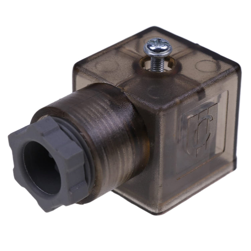 AIVWUMOT 12V & 24V DIN 43650 Type A Solenoid 3 Prong Connector with Led Indicator Light