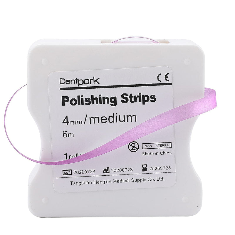 Dental Polishing Strip - Dental File for Teeth Deep Teeth Cleaning Tool Teeth Abrasive Finishing Strip Sanding Grinding Dental Sandpaper 4mm x 6M Rde