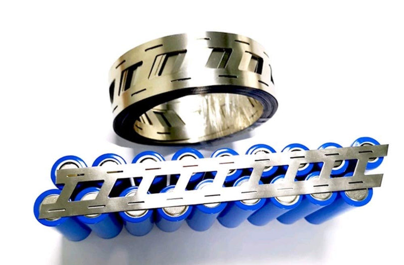 SUIDI Pure Nickel Strip 21700 2p 0.15x27.5x21.5mm (5M) Nickel Strips for Battery Welding 0.15mm Thick, Diagonal Row Without Holder for 21700 Cell Pack spot Welding 0.15x27.5x21.5 5M