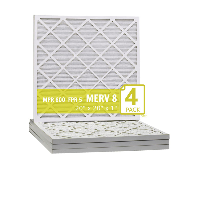 Lamons 20"x20"x1" Xtreme Plus Air Guard MERV 8 Filter (4 Pack)
