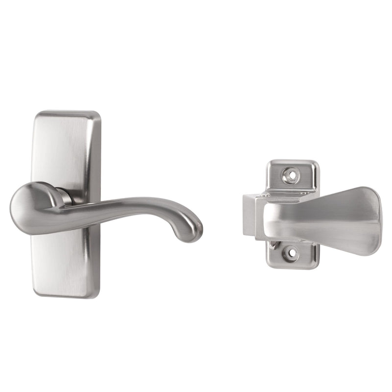 Ideal Security GL Lever Handle Set for Storm Doors and Screen Doors, Storm Door Handle Replacement, Screen Door Handle, Satin Nickel