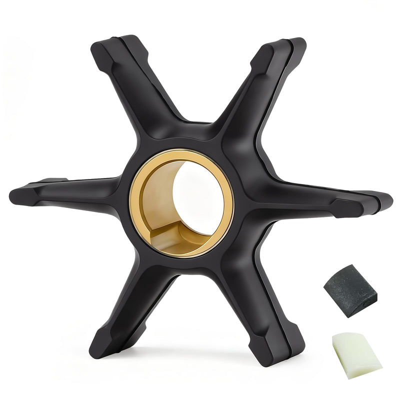 MARKGOO Water Pump Impeller 777214 396809 with Wedge Style Key for OMC Johnson Evinrude Outboard 35 40 45 48 50 55 HP Boat Motor Engine Parts Replacement Sierra 18-3368 0396809 0777214