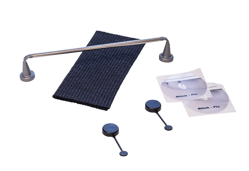 ByMagnet Stainless Steel Magnetic Cloth Rail Danish Design Made in Denmark (Magnetic Regular for S/S Sink + 1 Swedish Dishcloth)
