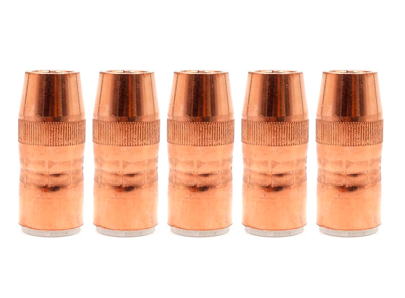 5-PK N-5818C Nozzle Centerfire Large 5/8", 1/8" Recess For Bernard Mig Gun