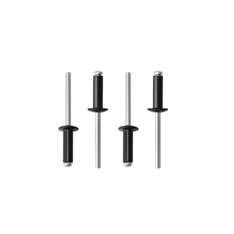 100pcs 1/8" x1/4" Aluminum Blind Rivets, Black,3.2x 6mm Pop Rivets 1/8" x1/4"