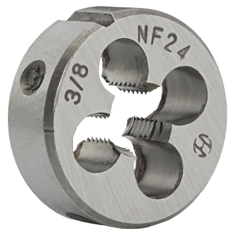 3/8"-24 UNF Round Die, Right Hand Machine Thread Die 3/8 x 24 UNF 1 3/8"-24