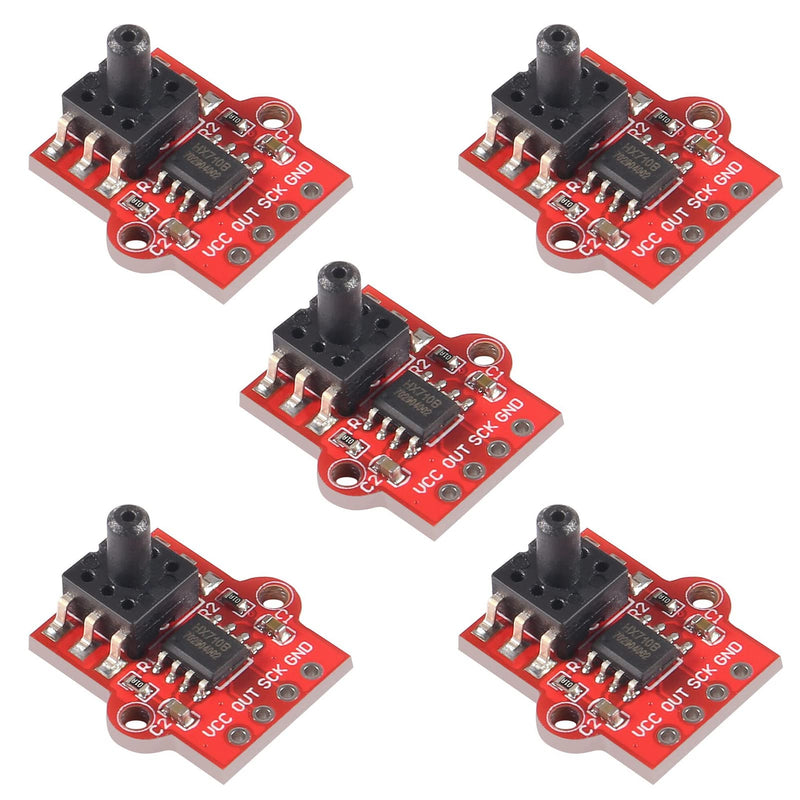 5pcs 3.3-5V Digital Barometric Pressure Sensor Module Liquid Water Level Controller Board 0-40KPa, Air Pressure Sensor Module Board for Arduino