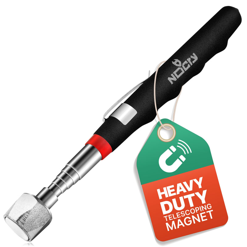 NoCry Telescoping Magnetic Pickup Tool with 25lb Pull Force — Magnet Stick Extendable up to 30in; Non-Slip Extendable Magnet Pickup Tool, Telescopic Magnetic Pick-Up Tool with Extra Strong Magnet Telescoping Magnet